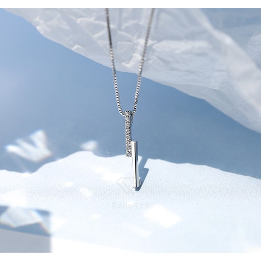 Dây chuyền bạc 925 đính đá nhân tạo hàng hộp sang trọng Bella925 - X004