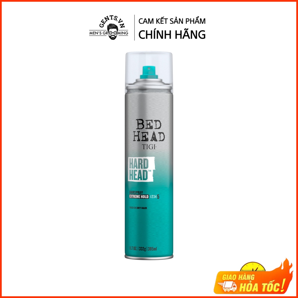 Gôm xịt tóc siêu cứng, giữ kiểu lâu bền Tigi Bed Head’s Hard Head 385ml