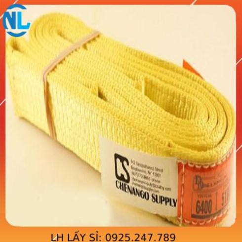 Dây cáp vải cẩu hàng 3 Tấn - bản 75mm - Hệ số 5:1 - 8 Mét cáp thép giá sỉ