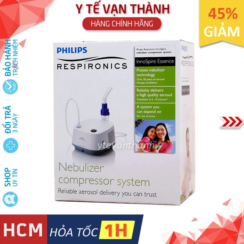 [Mã 254FMCGSALE giảm 8% đơn 500K] ✅ Máy Xông Khí Dung Mũi Họng: Philips Innospire Essence 1.5kg -VT0515