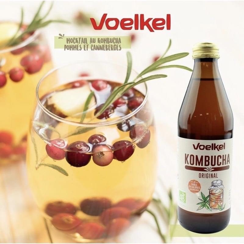 Trà Kombucha hữu cơ Voelkel các vị: truyền thống/cherry bạc hà/chanh gừng/chanh dây