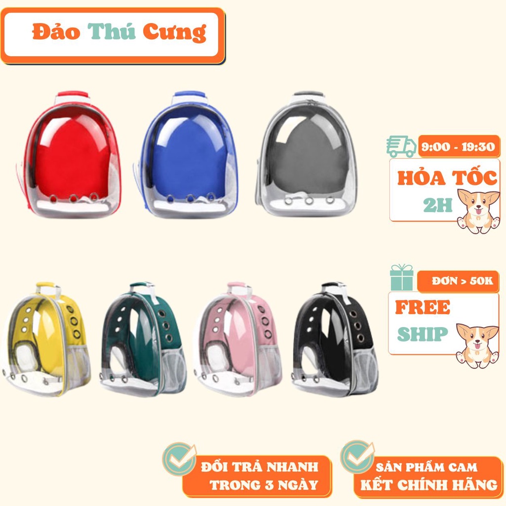 Balo vận chuyển thú cưng loại đẹp dày có tặng kèm miếng lót - Đảo Thú Cưng