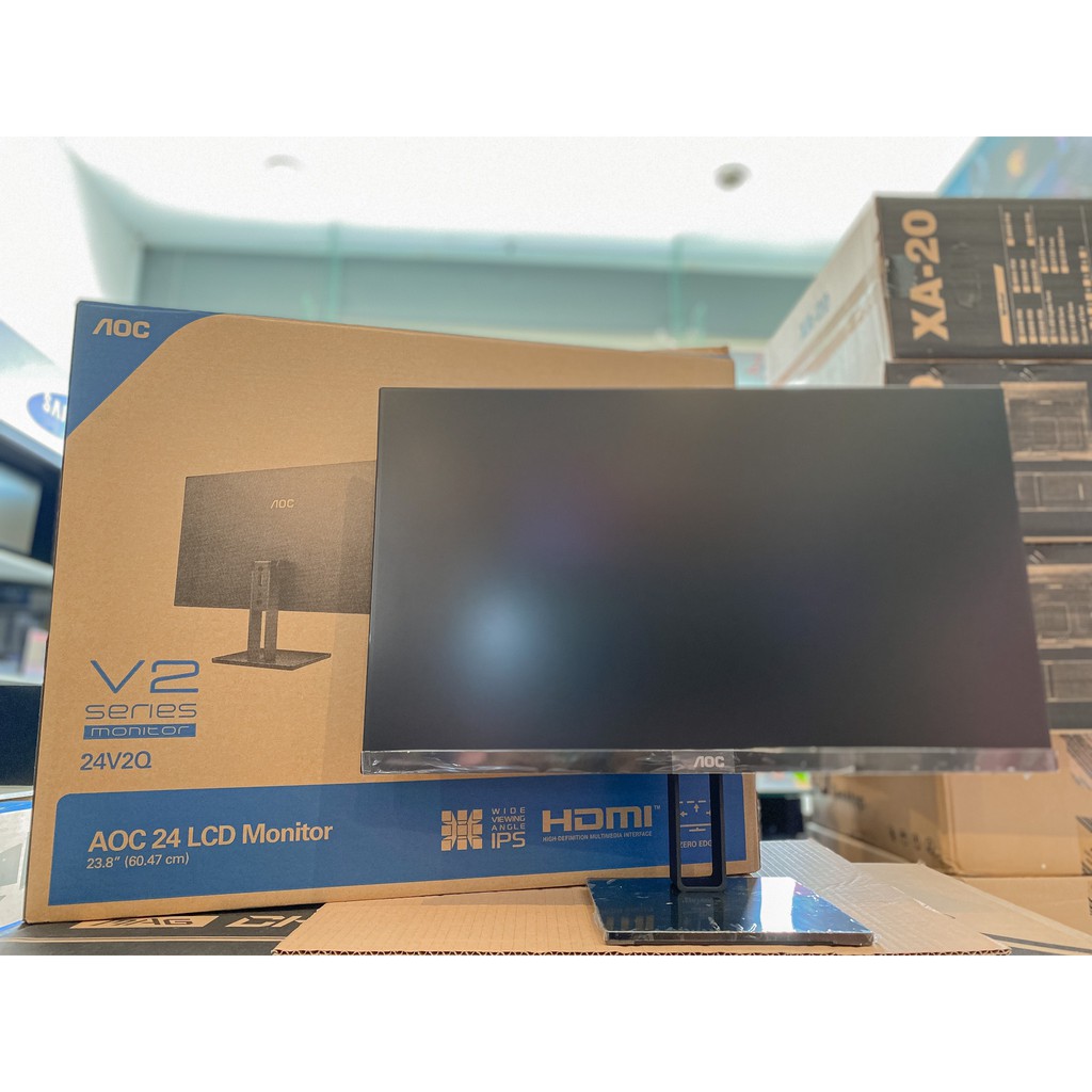 Màn hình AOC 24V2Q/74 (23.8 inch/FHD/IPS/75Hz/5ms/250nits/HDMI+DP+VGA)