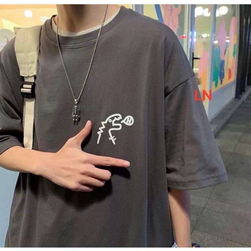 Áo phông khủng long nhỏ chữ H LN11