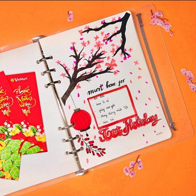 [CHÍNH HÃNG] Sổ còng viết thư pháp calligraphy chuyên dụng sổ viết bullet journal giấy xịn 120gsm 200 trang