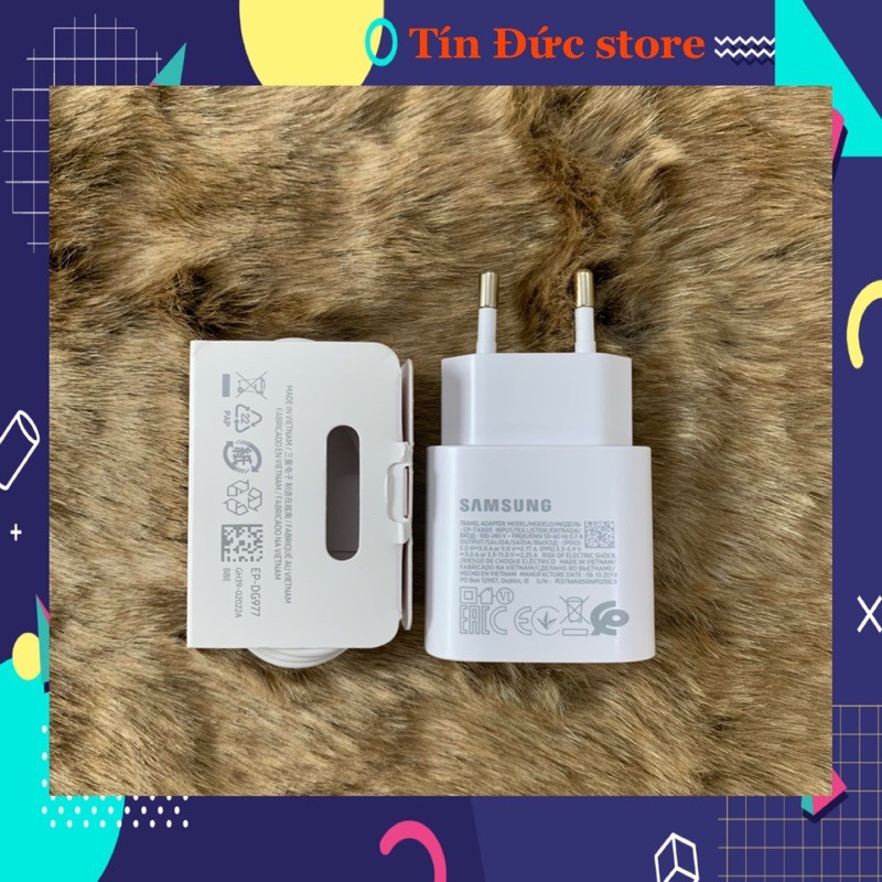 (100% chính hãng) Bộ sạc nhanh Samsung 25W typeC cho S20/S20+/S20Ultra/ note 10/ note10+/... và nhiều dòng máy khác.