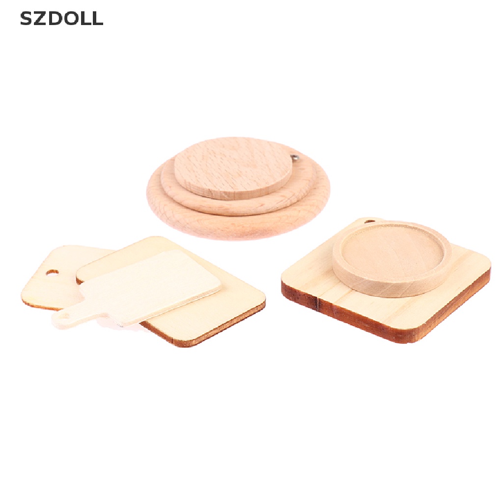 Khay gỗ mini thiết kế đơn giản cho nhà búp bê