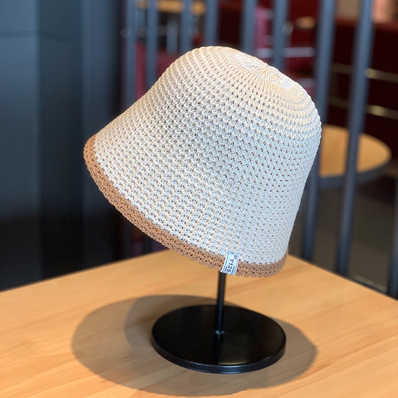 Nón Tai Bèo Đan Len Thoáng Khí Che Phủ Toàn Diện Phong Cách Hàn Quốc Thời Trang Xuân Thu Mới Cho Nữ