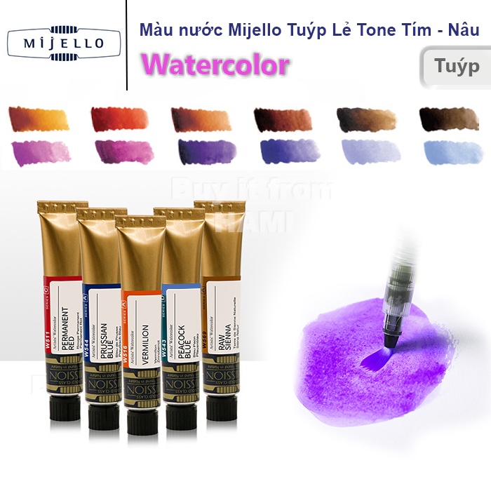 Màu Mijello GOLD MISSION tuýp lẻ bảng màu 3 (7ml)