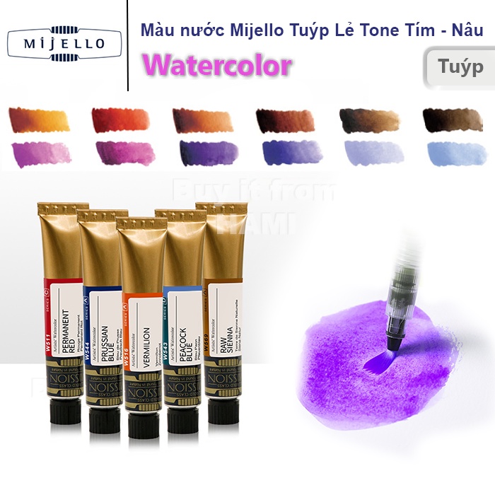 Màu Mijello GOLD MISSION tuýp lẻ bảng màu 3 (7ml)