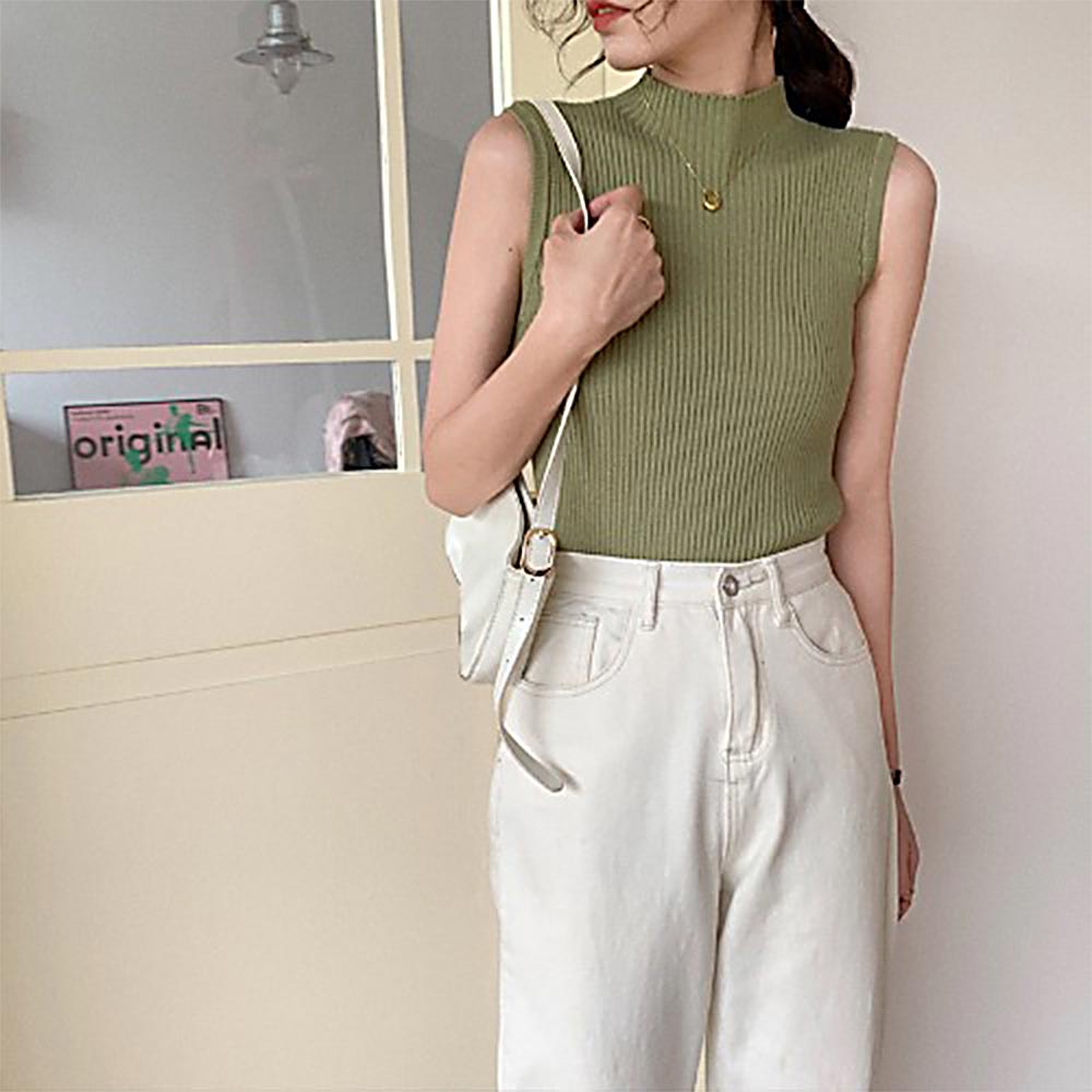 Áo croptop sát nách dáng ôm màu trơn kiểu Hàn Quốc thời trang mùa hè cho nữ