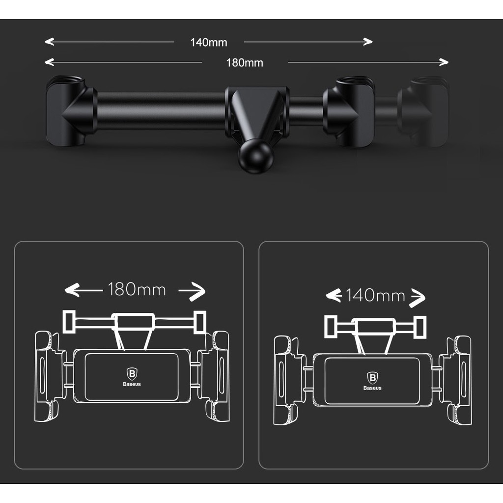 Giá đỡ điện thoại, máy tính bảng ô tô Baseus