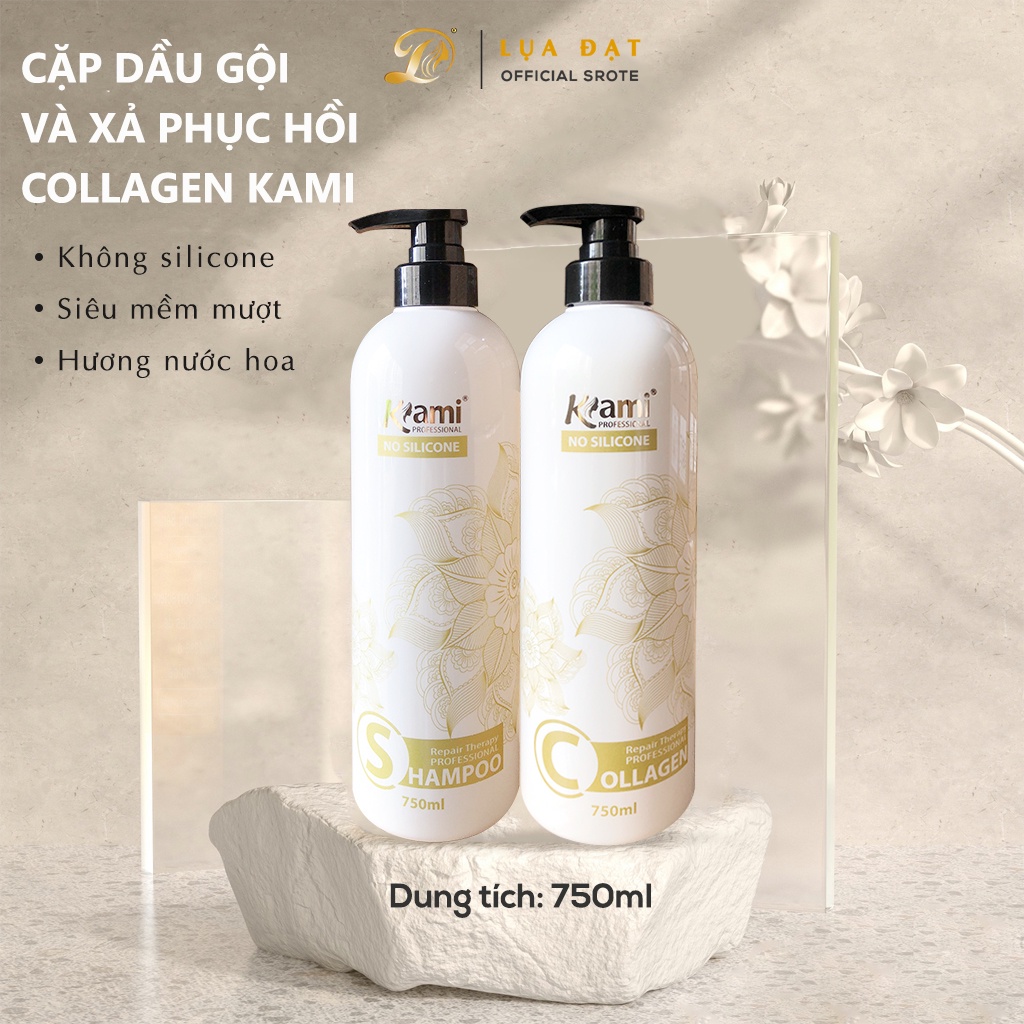 Dầu cặp phục hồi hư tổn và collagen tái tạo KAMILD không chứa silicone giúp mềm mượt tóc,chăm sóc tóc khô xơ 380ml-750ml