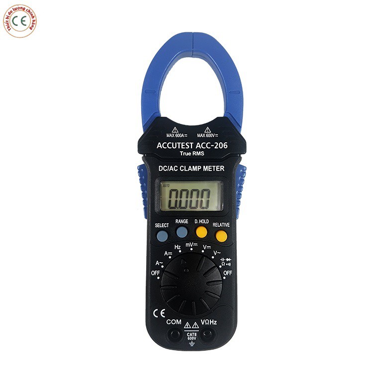 ACC-206 Ampe kìm đo ac/dc 600ampe TrueRMS giá siêu rẻ Accutest ACC 206