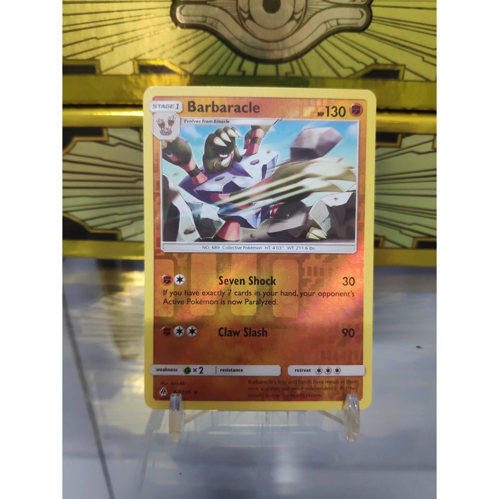 [ Dưa Hấu Yugioh ] Lá bài thẻ bài Pokemon Barbaracle