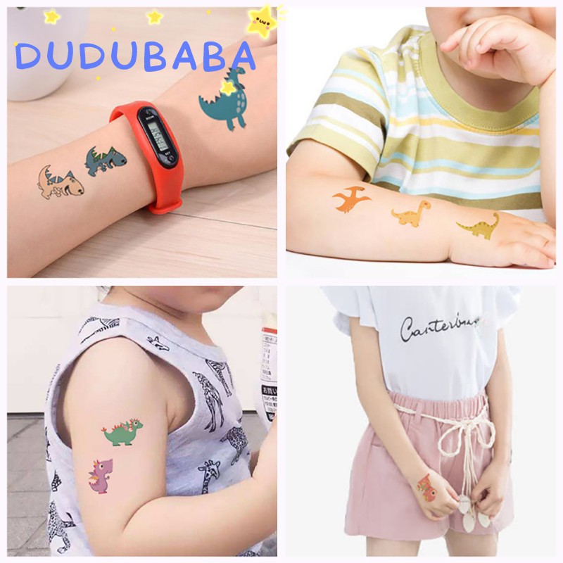 Hình xăm dán hình khủng long chống nước