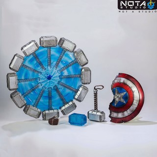 Mô hình bộ phụ kiện khiên búa Captain America Nota Studio Avengers Endgame