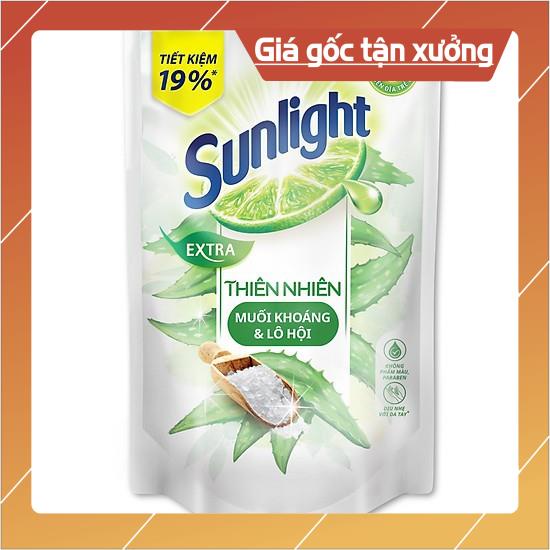 [ICLN9 giảm 5K cho đơn hàng 50k]  Nước rửa chén Sunlight trà xanh, Chanh 100, Thiên Nhiên túi 750g