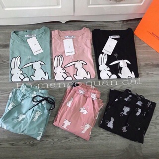 Bộ mặc nhà chất cotton siêu kute