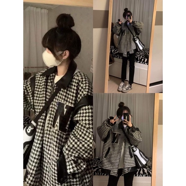 🌸 Jacket blazer form rộng tay bồng kiểu dáng bomber vintage hàn quốc 🌸