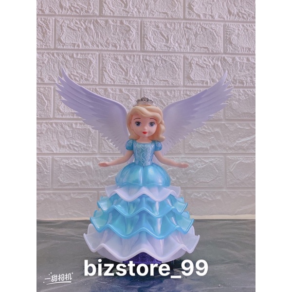 Đồ chơi Búp bê Công Chúa Elsa, Bạch Tuyết xoay vòng có nhạc Váy Tầng Xinh Xắn