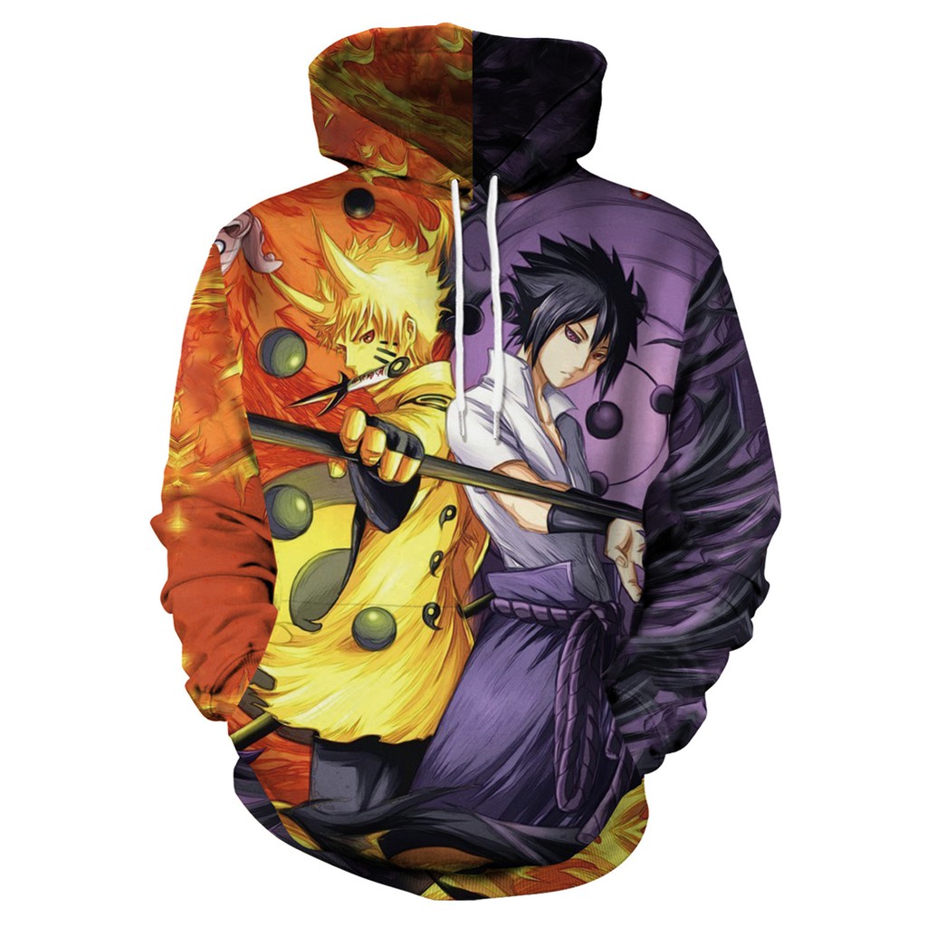 Áo Hoodie In Họa Tiết 3d Naruto Akatsuki Uchiha Itachi Độc Đáo