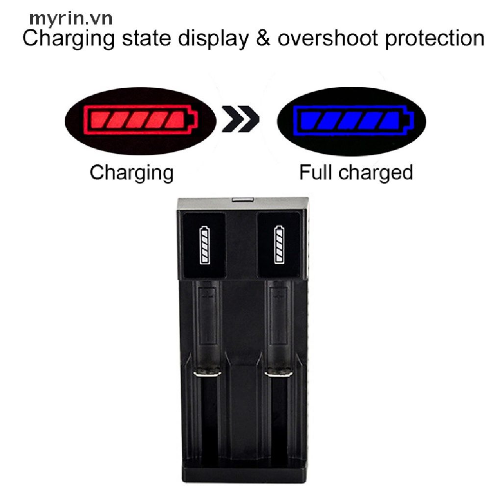 Bộ Sạc Cổng USB Kép Cho 3.7V 18650 26650 14500 Li-ion