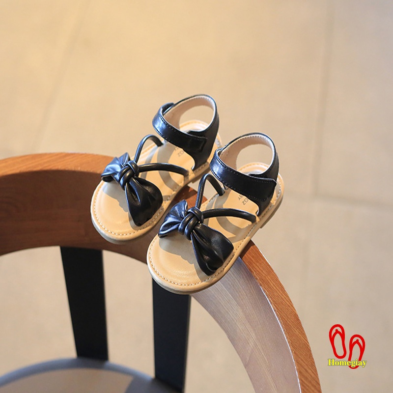 Dép sandal cho bé gái 2-7 tuổi quai hậu thời trang xuân hè chống trượt da mềm Homegiay E55