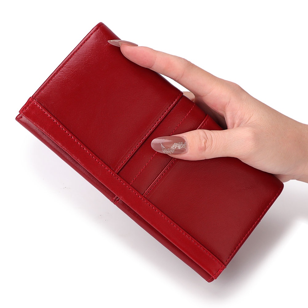 Kavis Ví Da Cầm Tay Dáng Dài bp964 Đựng Điện Thoại Tiện Dụng Cho Nam Và Nữ