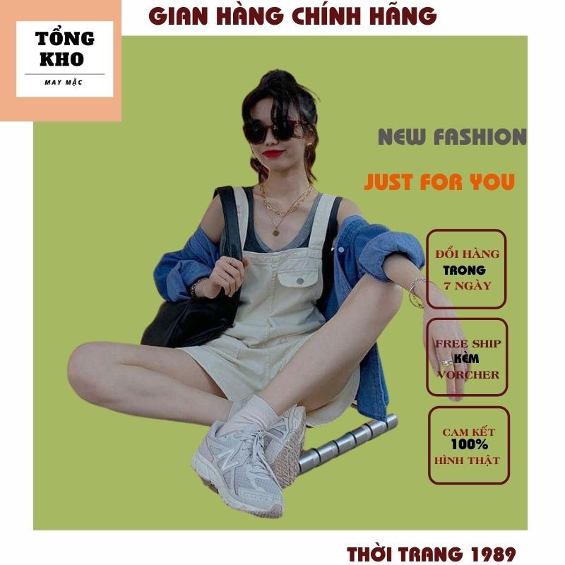 yếm bò sooc nữ ,quần bò dáng đẹp lên from chuẩn hót mẫu hè năm nay các nàng nhé chất mặc đẹp nhiều phong cách shop 1989😍 | BigBuy360 - bigbuy360.vn