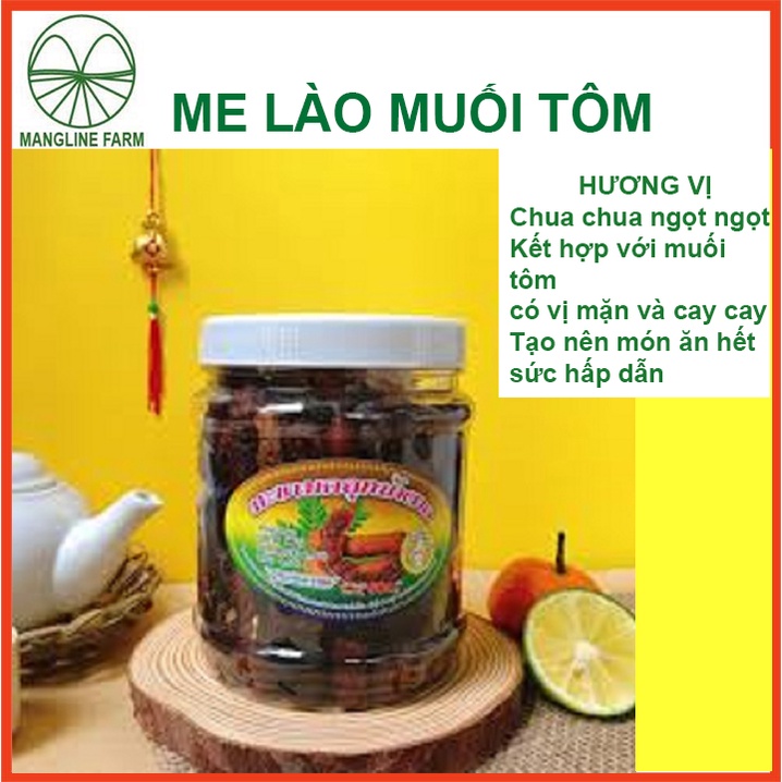 Me Lào Muối Tôm Mangline Farm hương vị chua ngọt cay cay, Đồ Ăn Vặt  thơm ngon, An Toàn Vệ Sinh Thực Phẩm