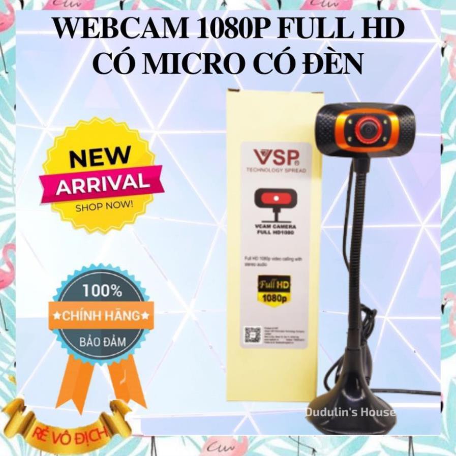 (Giá sỉ)  Webcam VSP Vcam 720p/ 1080p Có Micro Có Đèn Chân Cao, Siêu Nét Siêu Rõ Học Online, Giảng Dạy  - M103