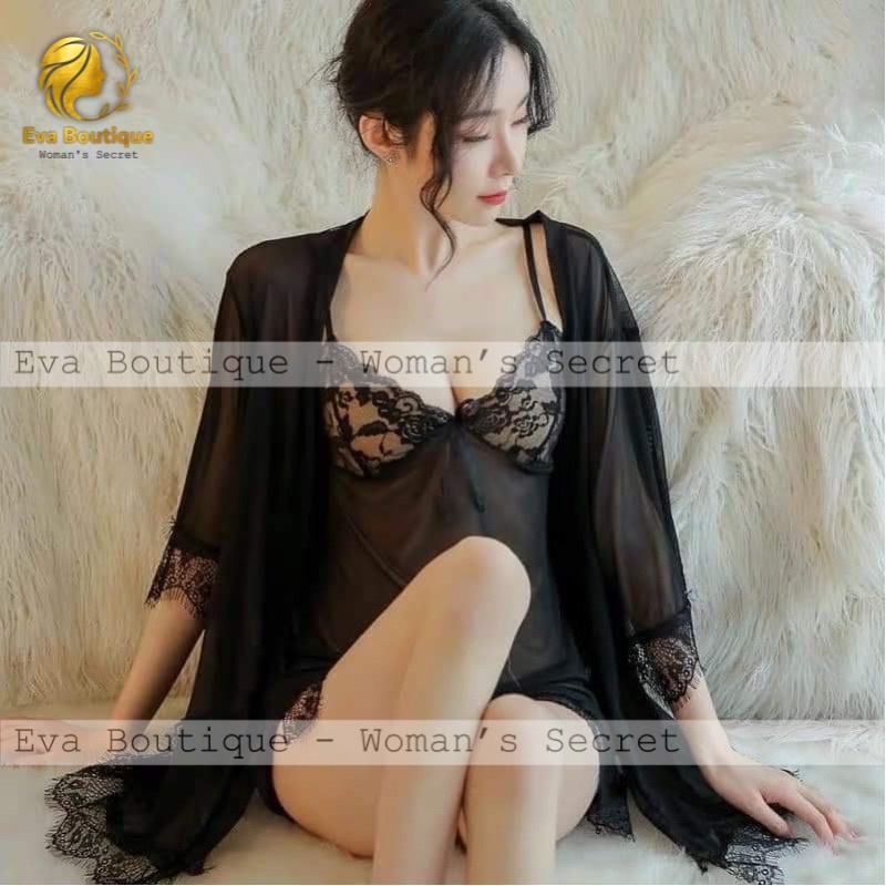 _DN10_SET BỘ VÁY + ÁO CHOÀNG VOAN MỎNG