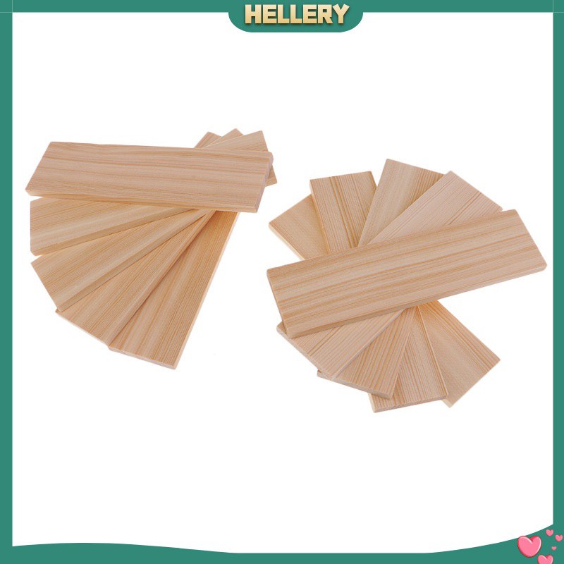 Set 10 Tấm Gỗ Thông 150x40x6mm Chất Lượng Cao Cho Mô Hình Thuyền / Máy Bay DIY