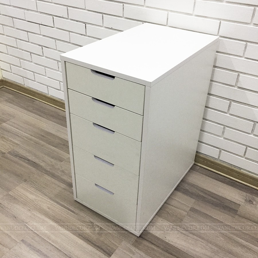 Tủ 5 ngăn kéo VANU DECOR theo thiết kế IKEA đa năng dùng cho bàn làm việc văn phòng bàn máy tính