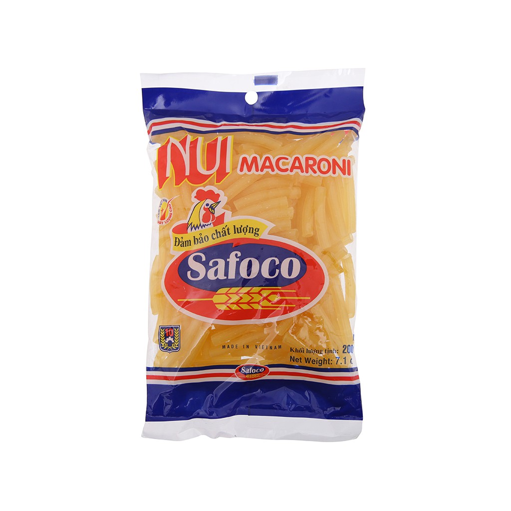 Nui ống lớn Safoco gói 200g