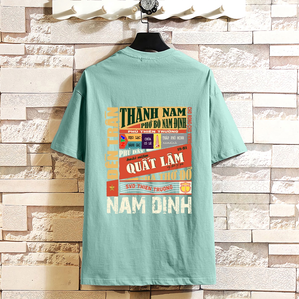 Áo thun nam nữ - Áo phông nam nữ UNISEX tay lỡ form rộng 100%COTTON thoáng mát thế hệ genz NAM ĐỊNH | BigBuy360 - bigbuy360.vn