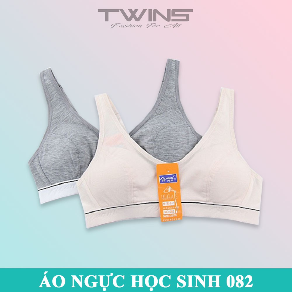 Áo ngực không gọng nữ SD082 chất cotton mút mỏng thấm hút mồ hôi cho học sinh cấp 2, cấp 3 size 32-34-36-38