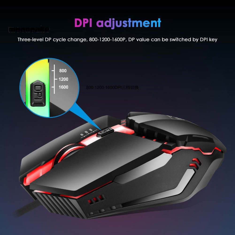 Chuột Gaming Có Dây Usb Và Đèn Led Nhiều Màu Sắck3 Cho Pc