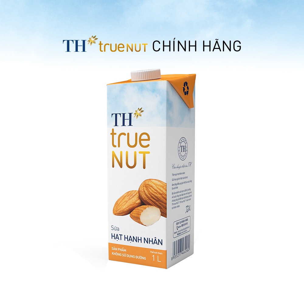 Thùng 12 hộp sữa hạt hạnh nhân TH True Nut 1L (1L x 12)