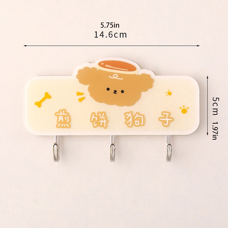 Móc Treo Đồ Dán Tường Chắc Chắn Không Cần Khoan Hình Hoạt Hình Dễ Thương