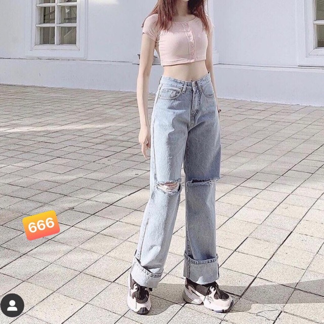 ⚡️ Quần Jeans Ống Suông Dài - mã 666