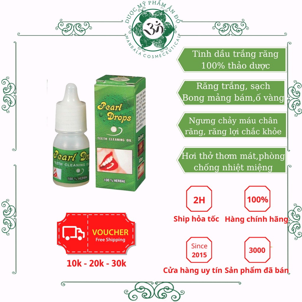 Dầu trắng răng thơm miệng pearl drop