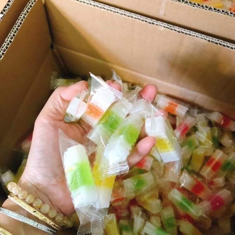 Mứt rau câu sữa giòn Kim Vân 1kg