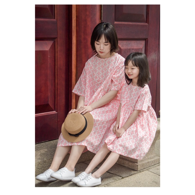 RN487_Rập giấy may đầm đôi mẹ và bé