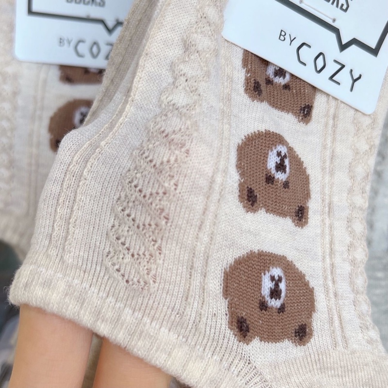 Vớ Thuyền Thoáng Khí Họa Tiết Hoạt Hình Phong Cách Nhật Bản