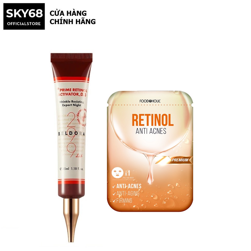 Kem Dưỡng Retinol Xóa Nếp Nhăn, Căng Bóng Da Beldora 299 Prime Retinol Activator 0.3 35ml