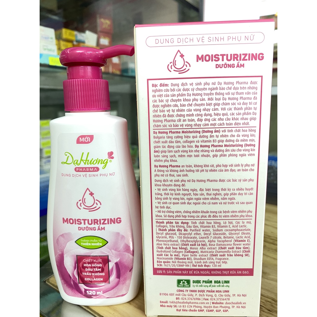 Dung Dịch Vệ Sinh Phụ Nữ Dạ Hương Pharma chai 120ml