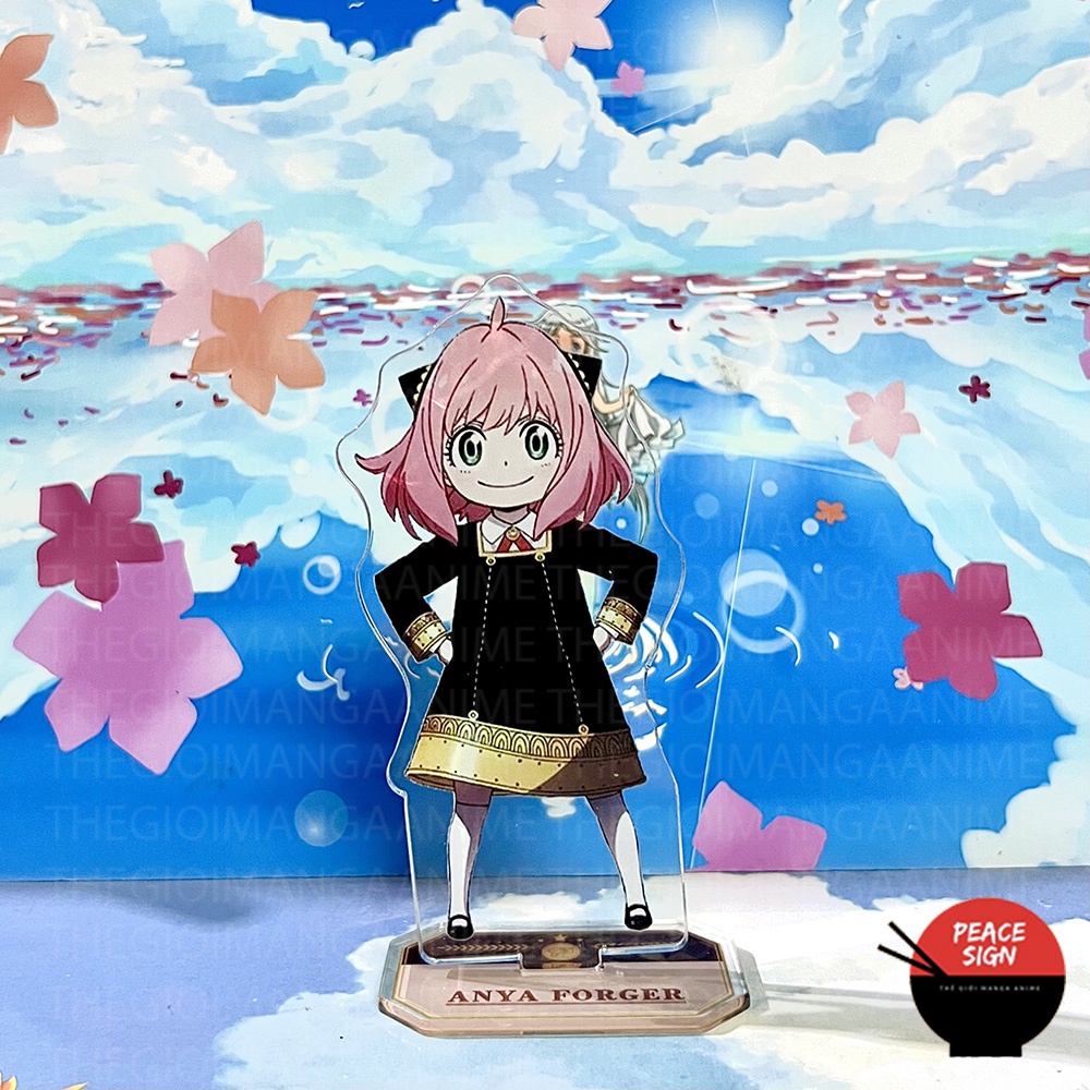 Standee SPY X FAMILY mô hình Gia Đình Điệp Viên tượng mica trong acrylic anime chibi trưng bày trang trí xinh xắn M4