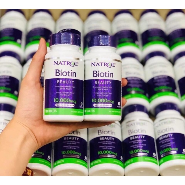 VIÊN UỐNG NATROL BIOTIN 10000 MCG